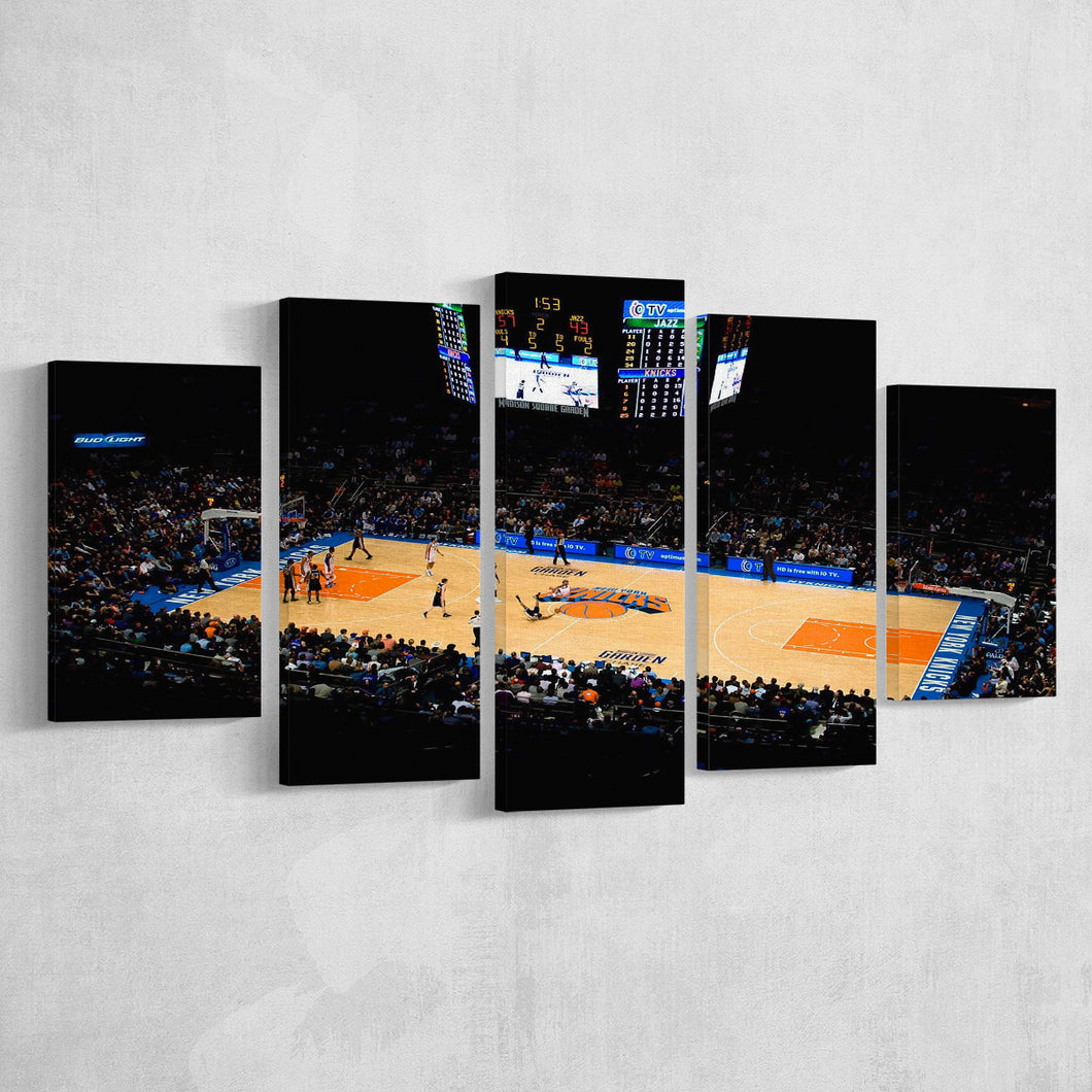 Madison Square Garden Wall Art New York Knicks,Multi Panels,Sport Stadium Art Prints, Fan Gift
