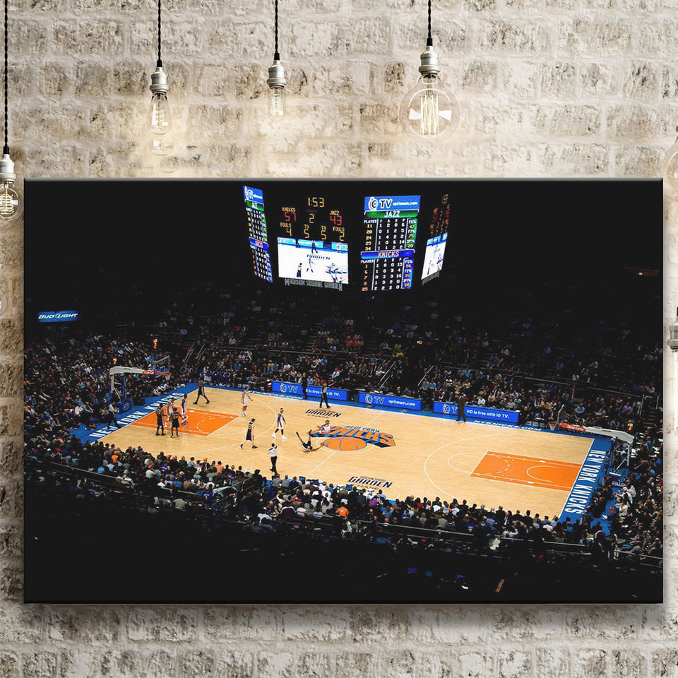 Madison Square Garden Wall Art New York Knicks,Sport Stadium Art Prints, Fan Gift, Wall Decor