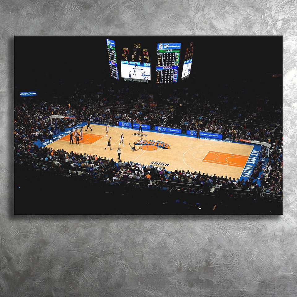 Madison Square Garden Wall Art New York Knicks,Sport Stadium Art Prints, Fan Gift, Wall Decor