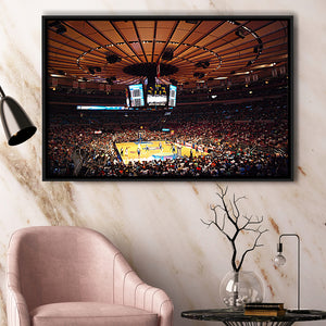 Madison Square Garden in New York, Stadium Canvas, Sport Art, Gift for him, Framed Canvas Prints Wall Art Decor, Framed Picture
