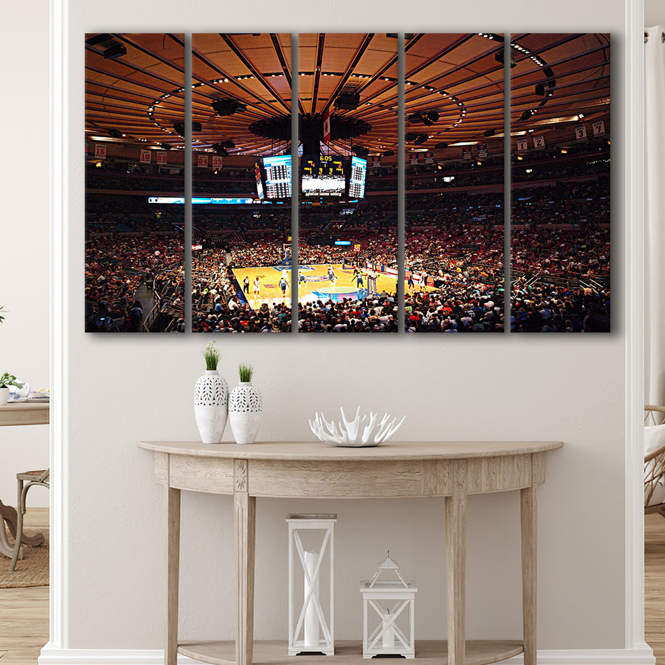 Madison Square Garden in New York, Stadium Canvas, Sport Art, Gift for him, Multi Panels B, Canvas Prints Wall Art Decor