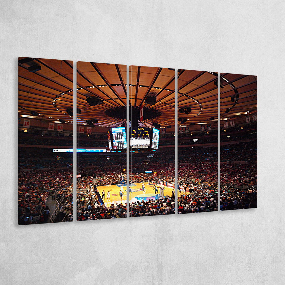 Madison Square Garden in New York, Stadium Canvas, Sport Art, Gift for him, Multi Panels B, Canvas Prints Wall Art Decor
