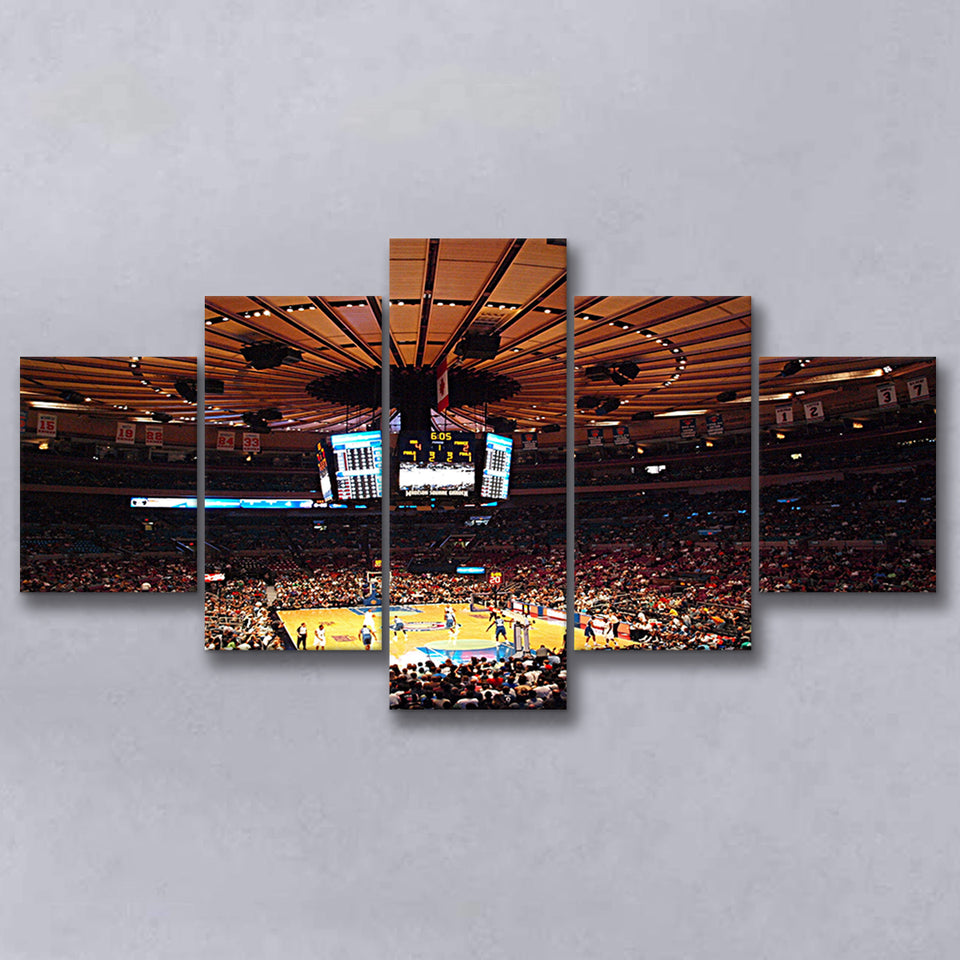 Madison Square Garden in New York, Stadium Canvas, Sport Art, Large Canvas, Multi Panels, Canvas Prints Wall Art Decor