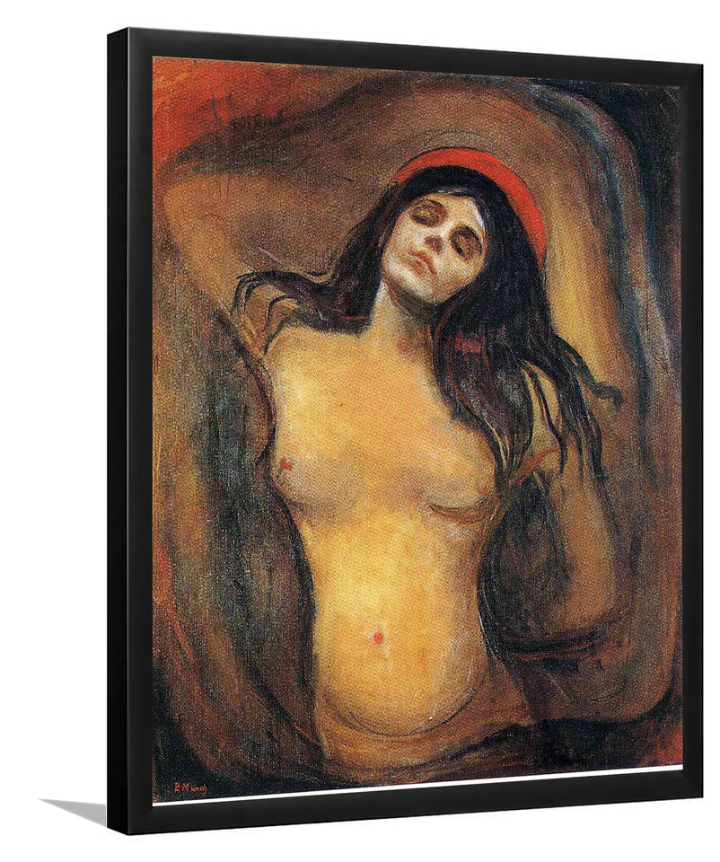 Madonna By Edward Munch-Art Print,Frame Art,Plexiglass Cover