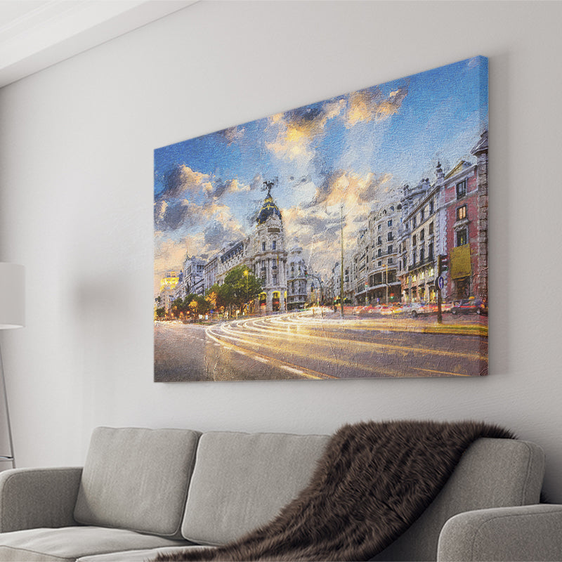 Madrid City Canvas Prints Wall Art Decor - Paiting Canvas, Art Prints, Wall Decor, For Sale