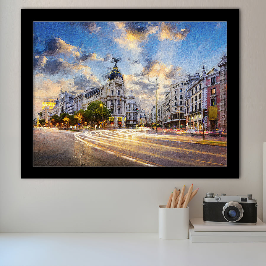 Madrid City Framed Art Prints Wall Decor - Painting Prints, Framed Picture, Home Decor