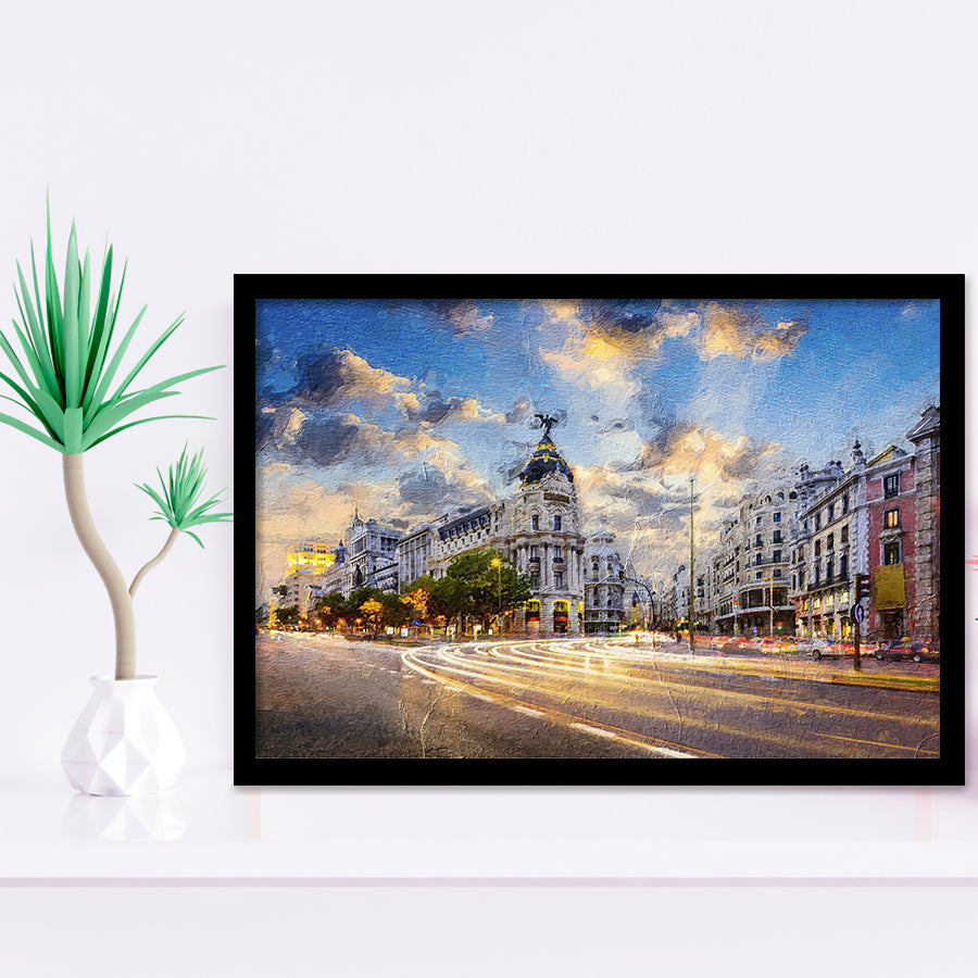 Madrid City Framed Art Prints Wall Decor - Painting Prints, Framed Picture, Home Decor