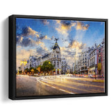 Madrid City Framed Canvas Prints Wall Art Decor - Paiting Canvas, Art Prints, Floating Frame