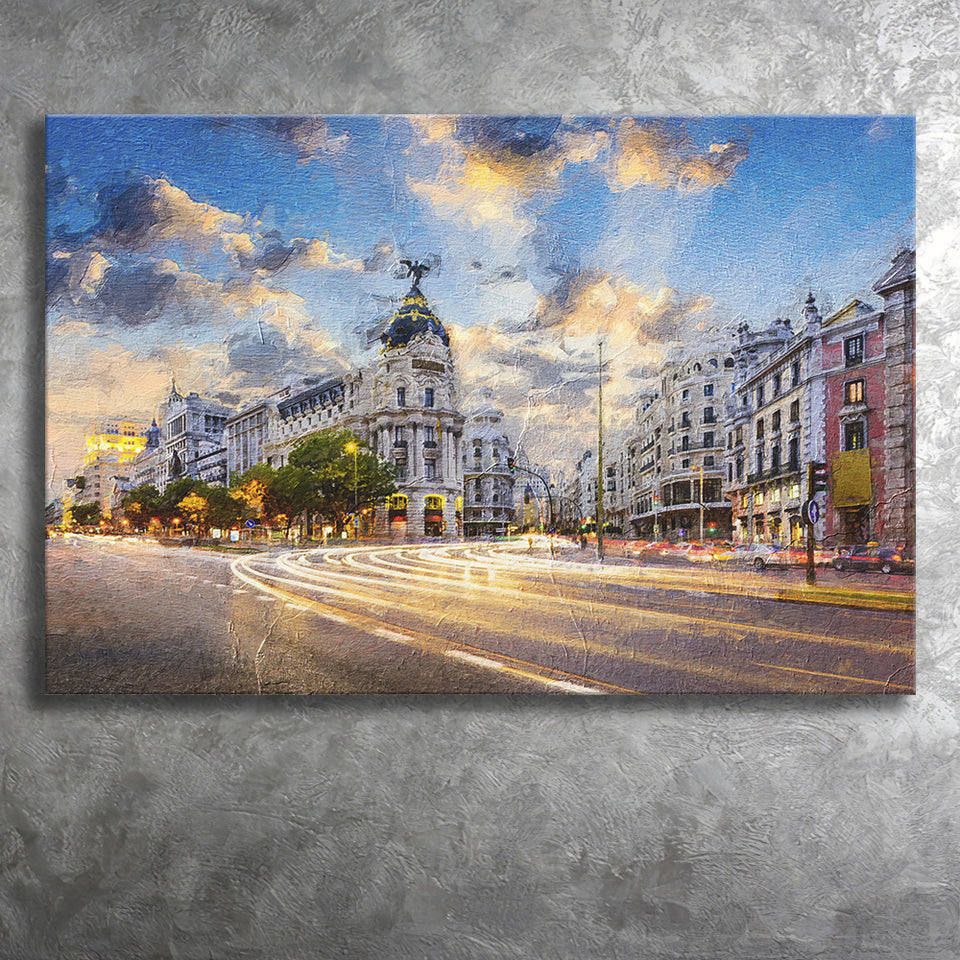 Madrid City Canvas Prints Wall Art Decor - Paiting Canvas, Art Prints, Wall Decor, For Sale