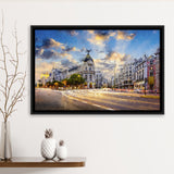 Madrid City Framed Canvas Prints Wall Art Decor - Paiting Canvas, Art Prints, Floating Frame
