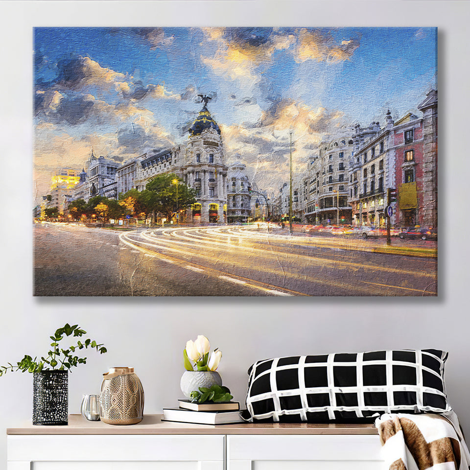 Madrid City Canvas Prints Wall Art Decor - Paiting Canvas, Art Prints, Wall Decor, For Sale