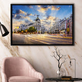 Madrid City Framed Canvas Prints Wall Art Decor - Paiting Canvas, Art Prints, Floating Frame