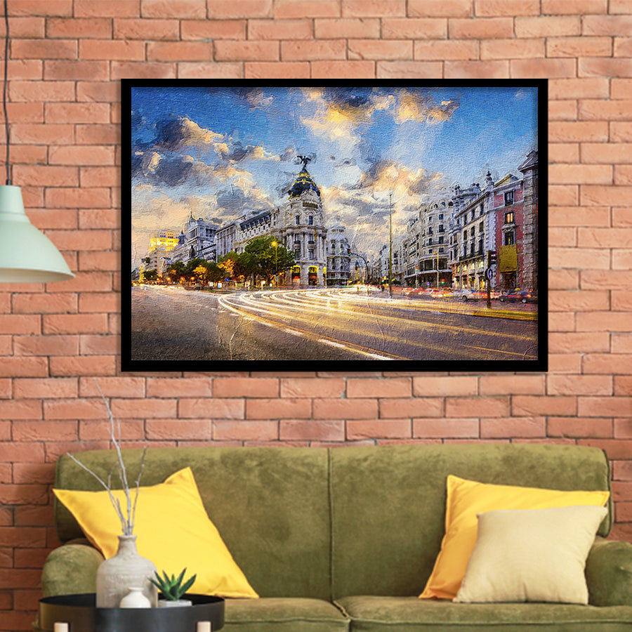 Madrid City Framed Art Prints Wall Decor - Painting Prints, Framed Picture, Home Decor