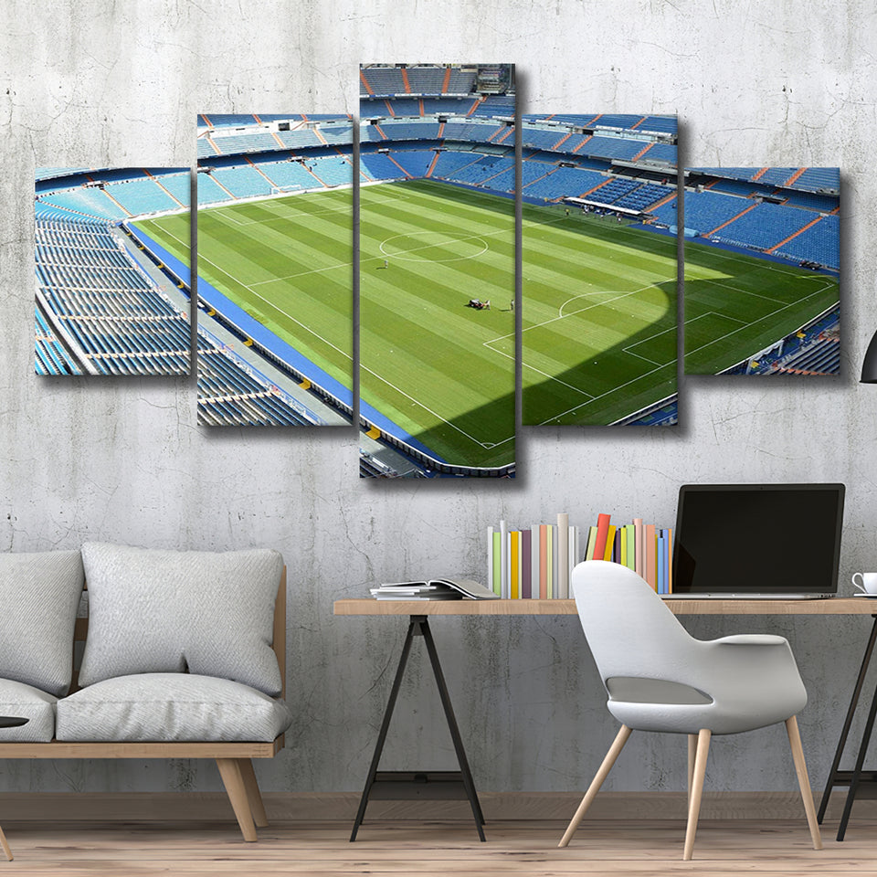 Madrid Stadium Wall Art Santiago Bernabeu Stadium Canvas Prints,Multi Panels,Sport Stadium Art Prints, Fan Gift