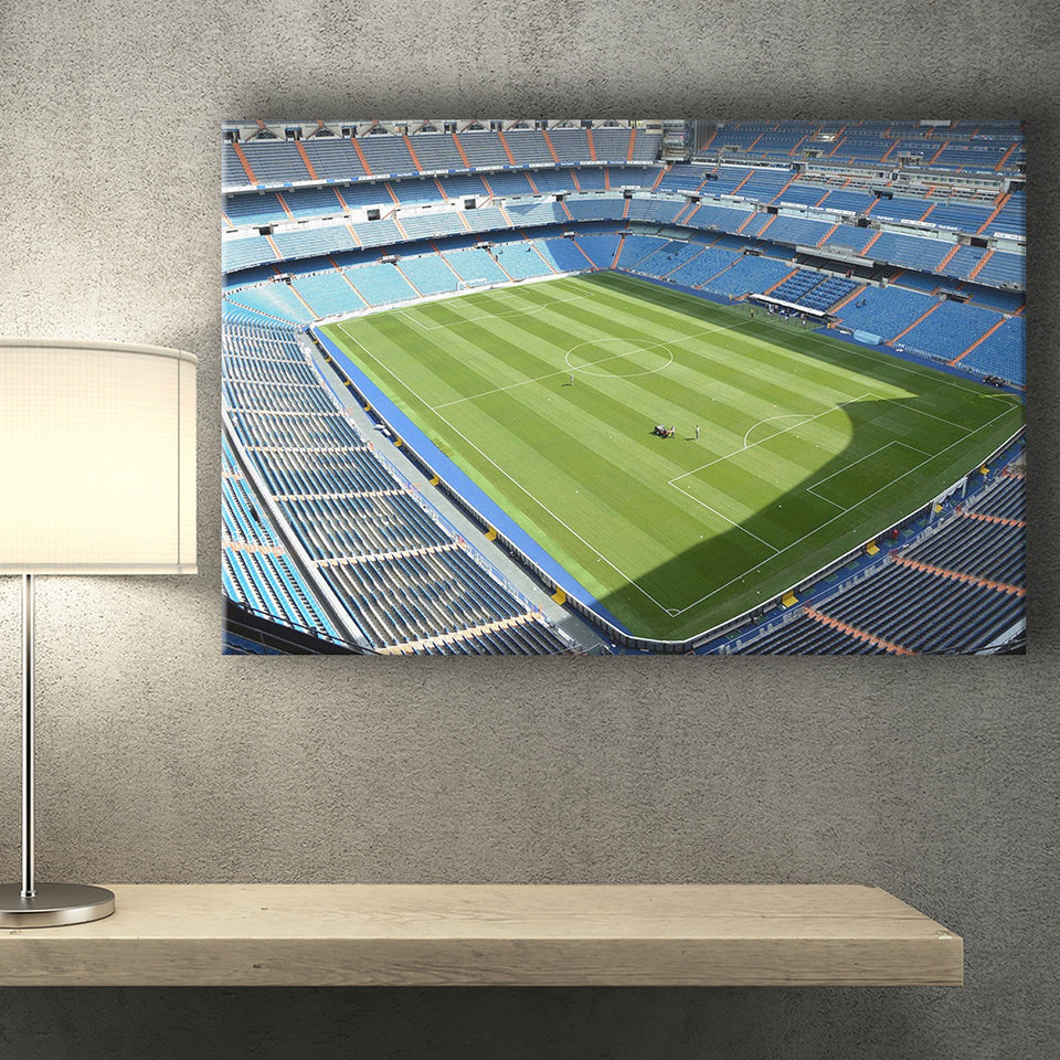Madrid Stadium Wall Art Santiago Bernabeu Stadium Canvas Prints,Sport Stadium Art Prints, Fan Gift, Wall Decor