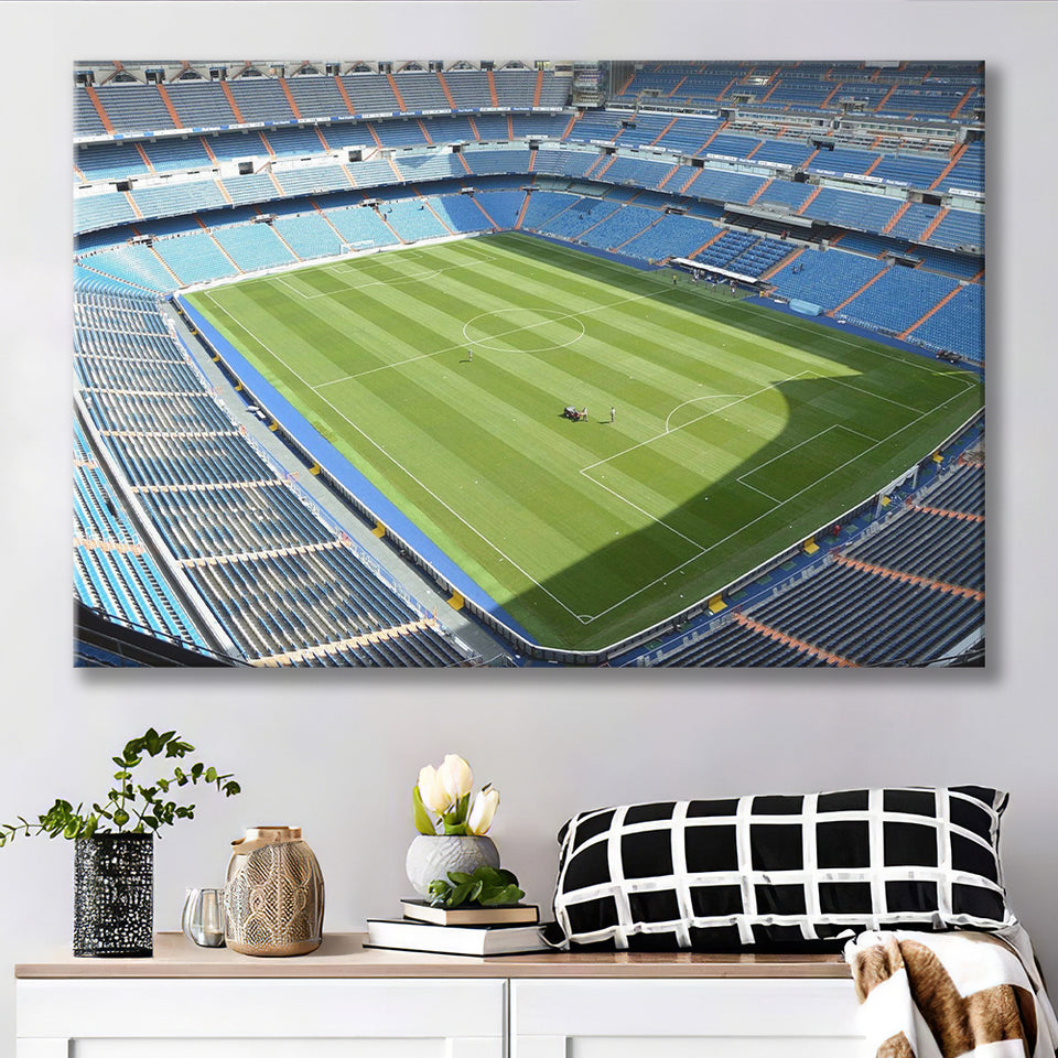 Madrid Stadium Wall Art Santiago Bernabeu Stadium Canvas Prints,Sport Stadium Art Prints, Fan Gift, Wall Decor