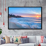 Magnificent sunset in La Jolla California Framed Art Prints Wall Decor - Painting Art, Wall Art, Home Decor