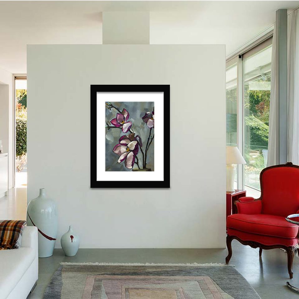 Magnolia moment-Art Print,Frame Art,Plexiglass Cover