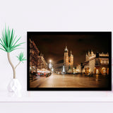 Main Market Square and St Mary's Basilica Krakow Poland Framed Art Prints Wall Decor - Painting Art, Wall Art, Home Decor