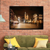 Main Market Square and St Mary's Basilica Krakow Poland Framed Art Prints Wall Decor - Painting Art, Wall Art, Home Decor