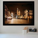 Main Market Square and St Mary's Basilica Krakow Poland Framed Art Prints Wall Decor - Painting Art, Wall Art, Home Decor