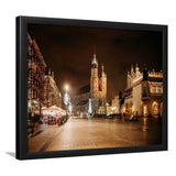 Main Market Square and St Mary's Basilica Krakow Poland Framed Art Prints Wall Decor - Painting Art, Wall Art, Home Decor