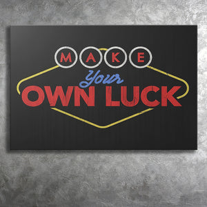 Make Your Ouw Lucky Canvas Prints Wall Art - Painting Canvas,Office Business Motivation Art, Wall Decor