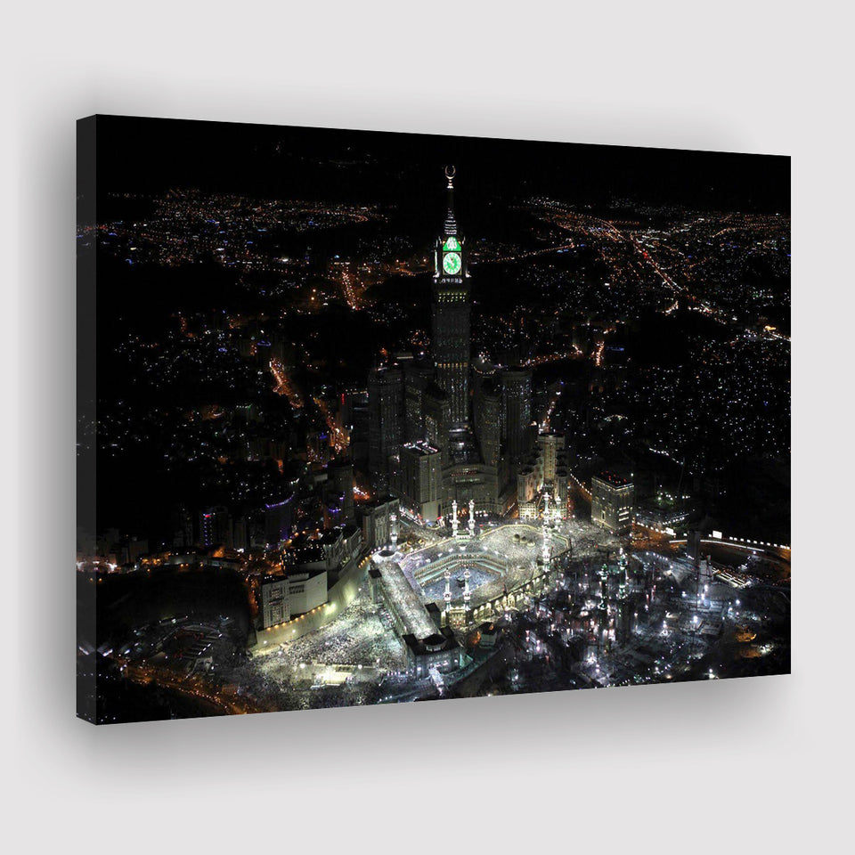 Makkah Clock Tower Canvas Prints Wall Art - Painting Prints, Wall Decor, Art Prints