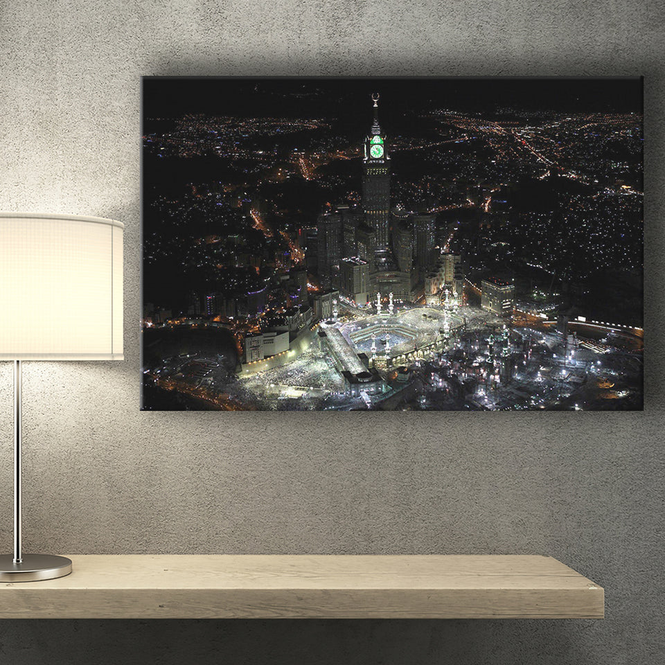 Makkah Clock Tower Canvas Prints Wall Art - Painting Prints, Wall Decor, Art Prints