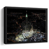 Makkah Clock Tower Framed Canvas Prints Wall Art - Painting Prints, Wall Decor, Floating Frame