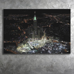 Makkah Clock Tower Canvas Prints Wall Art - Painting Prints, Wall Decor, Art Prints