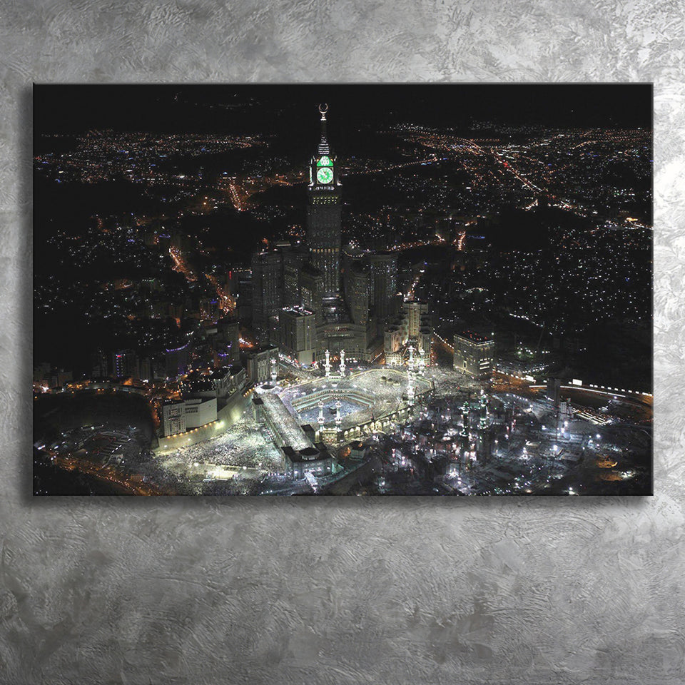 Makkah Clock Tower Canvas Prints Wall Art - Painting Prints, Wall Decor, Art Prints