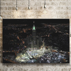Makkah Clock Tower Canvas Prints Wall Art - Painting Prints, Wall Decor, Art Prints