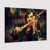 Man Play Violinist Art Music Room Art Poster Prints Wall Art Decor, Unframe, Poster Art