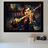 Man Play Violinist Art Music Room Art Framed Art Prints Wall Art Decor, Framed Picture, Home Decor