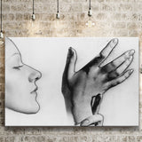 Man Ray Black And White Print, Solarised Woman Canvas Prints Wall Art Home Decor