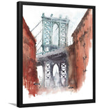 Manhattan Bridge New York City Framed Wall Art - Framed Prints, Print for Sale, Painting Prints, Art Prints