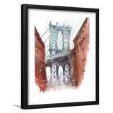 Manhattan Bridge New York City Framed Wall Art - Framed Prints, Print for Sale, Painting Prints, Art Prints