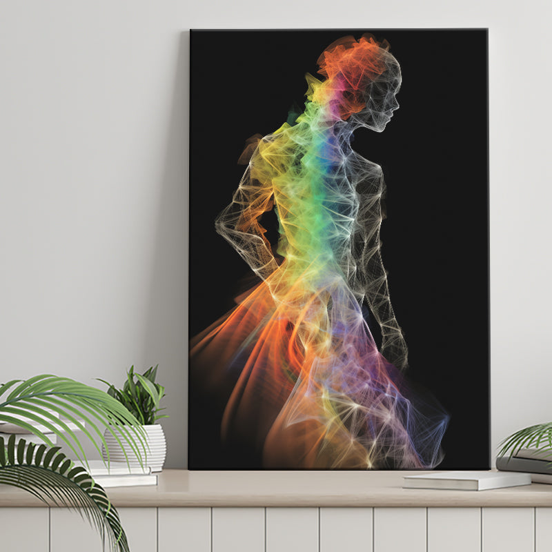 Mannequin Made Off Multicolored, Painting Art, Canvas Prints Wall Art Home Decor