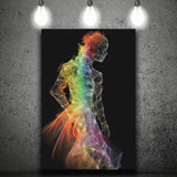 Mannequin Made Off Multicolored, Painting Art, Canvas Prints Wall Art Home Decor
