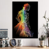 Mannequin Made Off Multicolored, Painting Art, Framed Art Prints Wall Decor