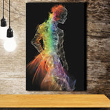 Mannequin Made Off Multicolored, Painting Art, Canvas Prints Wall Art Home Decor