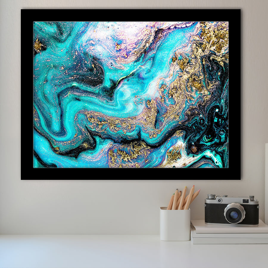 Many Glitters on Abstract Framed Art Prints Wall Decor - Painting Prints, Framed Picture, Home Decor