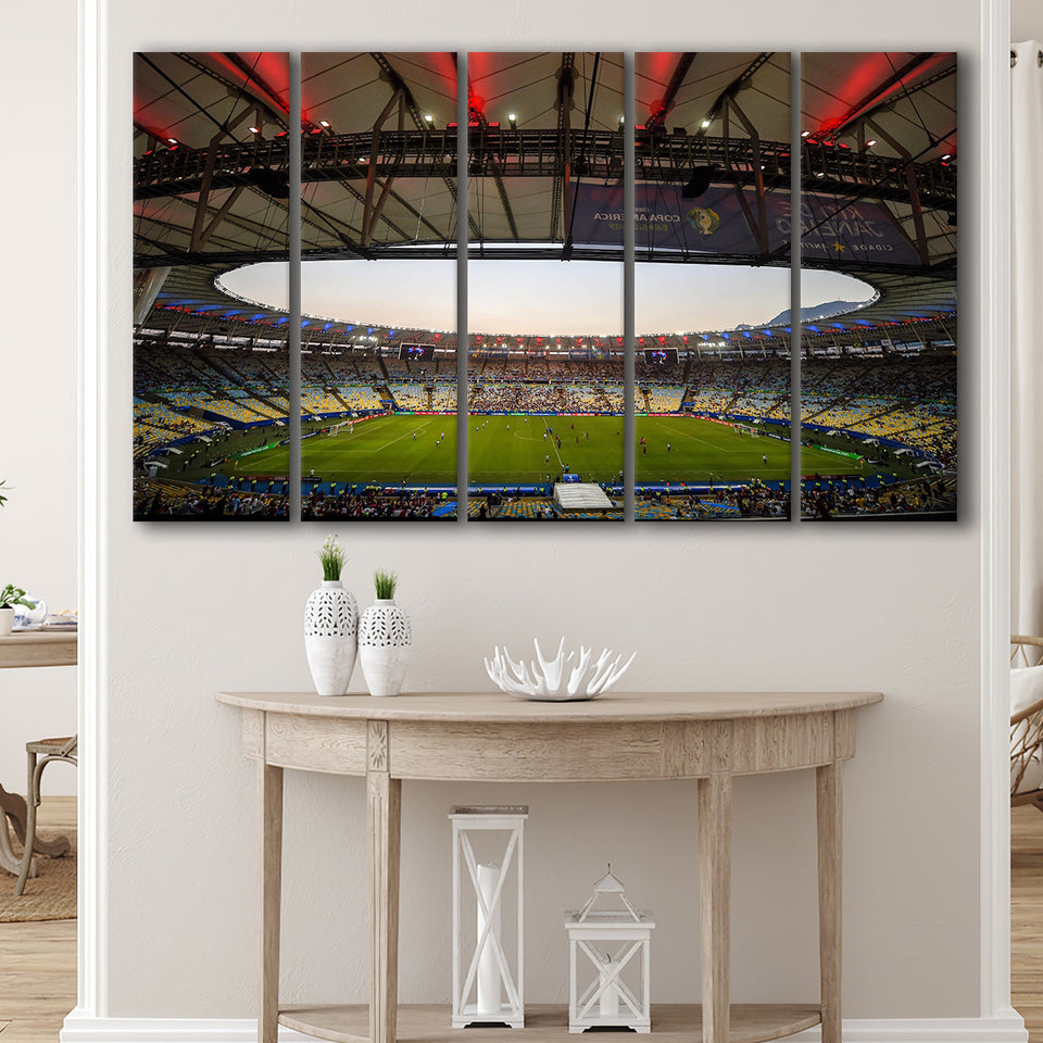 Maracana Stadium 2019, Stadium Canvas, Sport Art, Gift for him, Multi Panels B, Canvas Prints Wall Art Decor