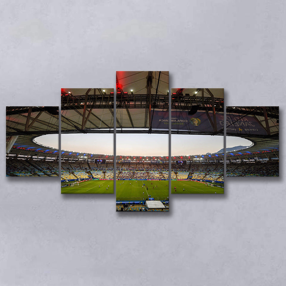 Maracana Stadium 2019, Stadium Canvas, Sport Art, Large Canvas, Multi Panels, Canvas Prints Wall Art Decor
