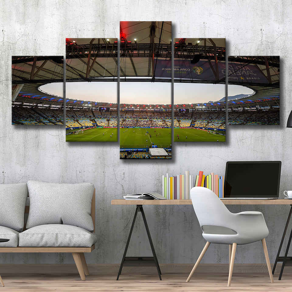 Maracana Stadium 2019, Stadium Canvas, Sport Art, Large Canvas, Multi Panels, Canvas Prints Wall Art Decor