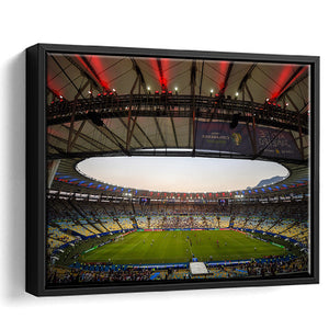 Maracana Stadium 2019, Stadium Canvas, Sport Art, Gift for him, Framed Canvas Prints Wall Art Decor, Framed Picture