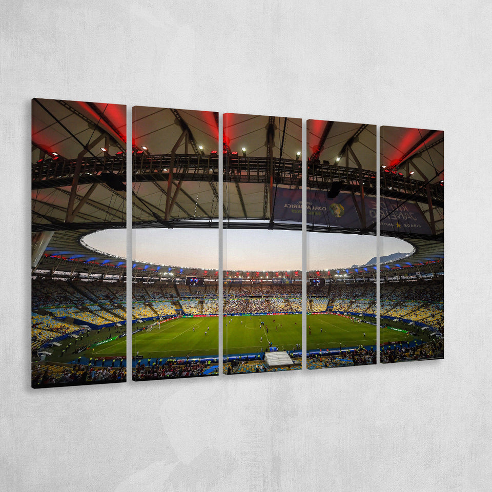 Maracana Stadium 2019, Stadium Canvas, Sport Art, Gift for him, Multi Panels B, Canvas Prints Wall Art Decor