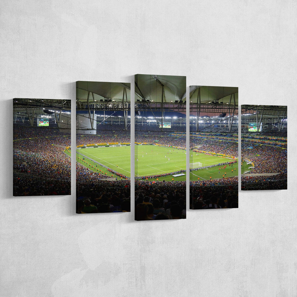 Maracana Stadium Canvas Prints Rio De Janeiro,Multi Panels,Sport Stadium Art Prints, Fan Gift