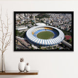 Maracana Stadium Framed Canvas Prints Rio De Janeiro Wall Art,Sport Stadium Art Prints, Fan Gift